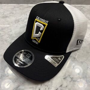 Columbus Crew New Era 9SEVENTY Poly Black SnapBack Adjustable Hat MLS
